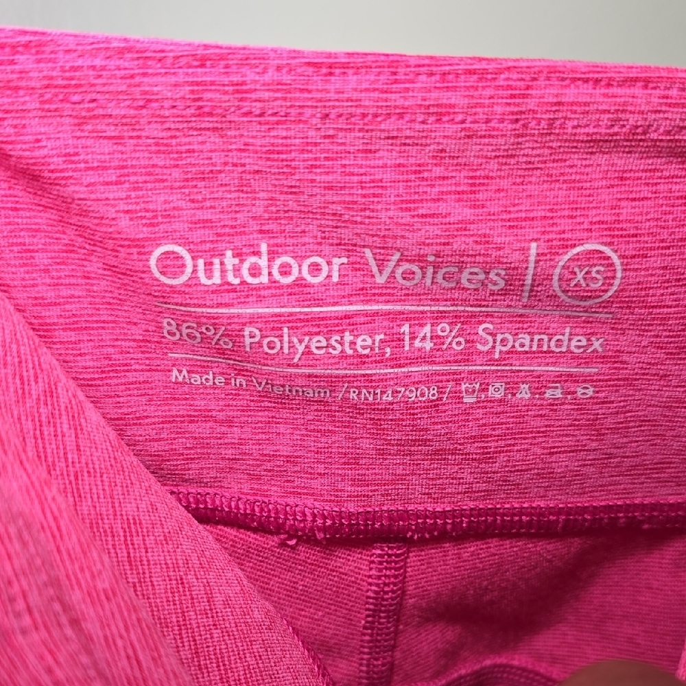 Outdoor Voices Bright Pink Athletic Leggings Sz XS - Picture 3 of 4